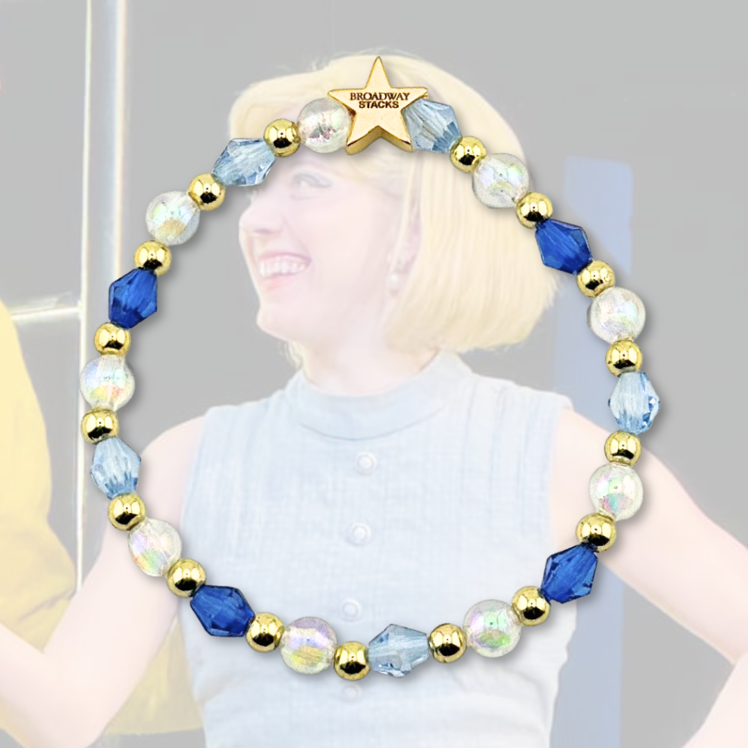 Broadway Stacks STAY GOLD collection. Stretch bracelets included in Stack. Inspired by characters from The Outsiders the Musical. Greasers and Socs. Broadway Stacks gold star logo bead to remind you that You Shine!