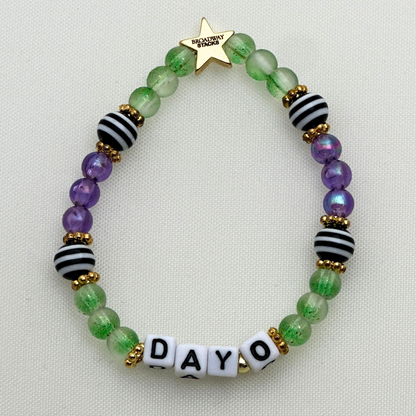 Day-O - letter bracelet