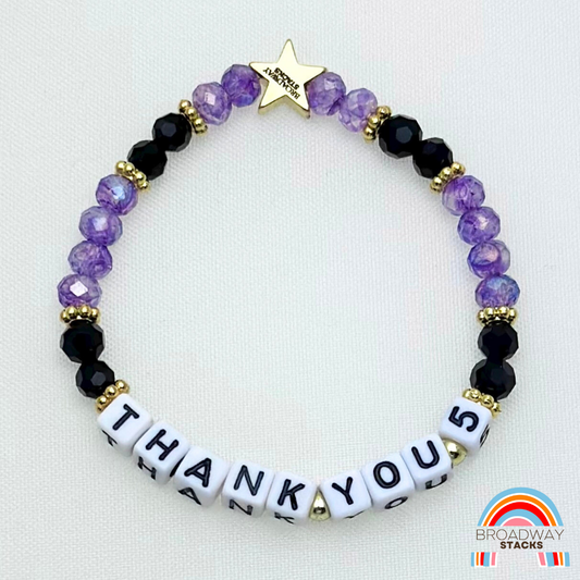 Thank You 5 - letter bracelet