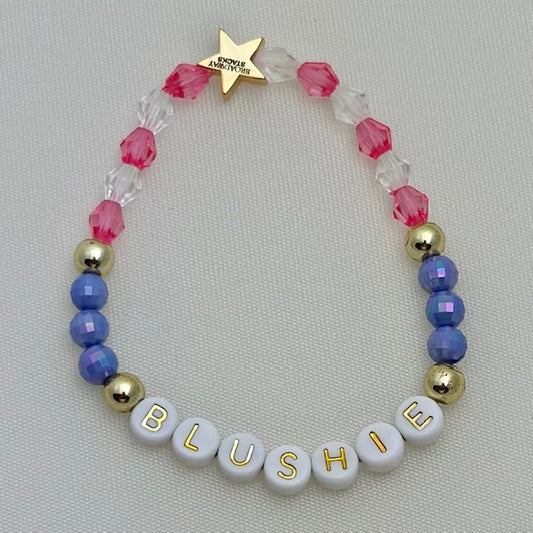 Blushie - letter bracelet