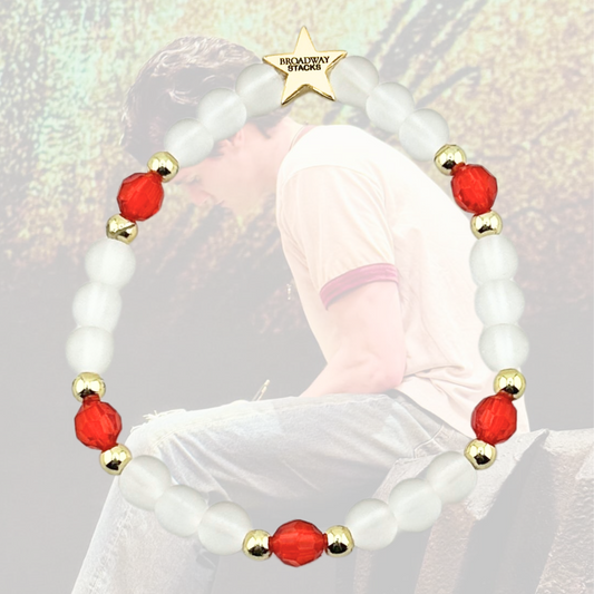 Broadway Stacks STAY GOLD collection. Stretch bracelets included in Stack. Inspired by characters from The Outsiders the Musical. Greasers and Socs. Broadway Stacks gold star logo bead to remind you that You Shine!