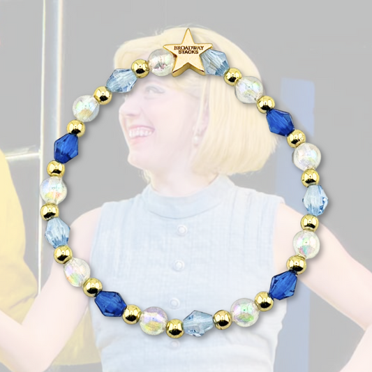 Broadway Stacks STAY GOLD collection. Stretch bracelets included in Stack. Inspired by characters from The Outsiders the Musical. Greasers and Socs. Broadway Stacks gold star logo bead to remind you that You Shine!