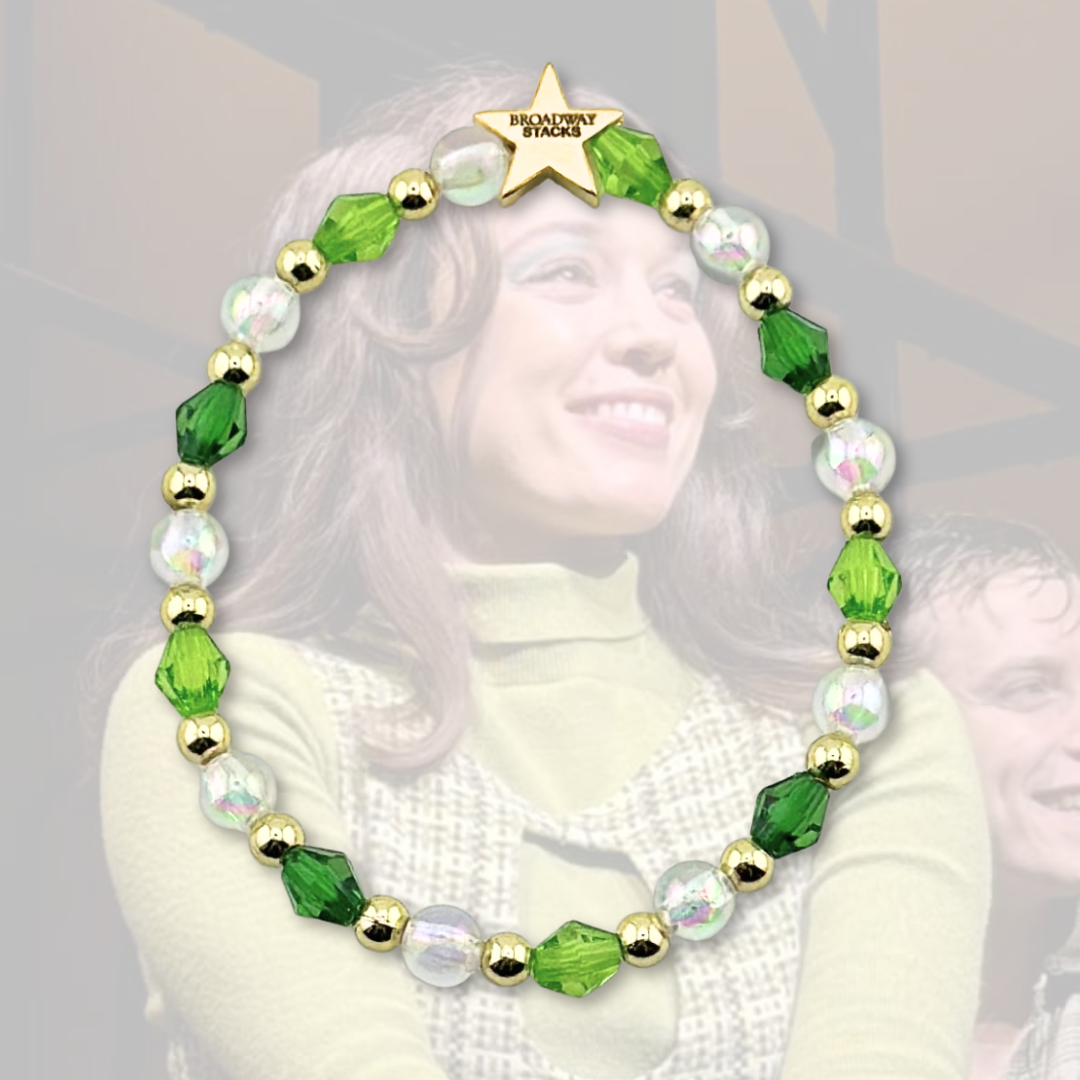 Broadway Stacks STAY GOLD collection. Stretch bracelets included in Stack. Inspired by characters from The Outsiders the Musical. Greasers and Socs. Broadway Stacks gold star logo bead to remind you that You Shine!