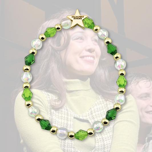 Broadway Stacks STAY GOLD collection. Stretch bracelets included in Stack. Inspired by characters from The Outsiders the Musical. Greasers and Socs. Broadway Stacks gold star logo bead to remind you that You Shine!