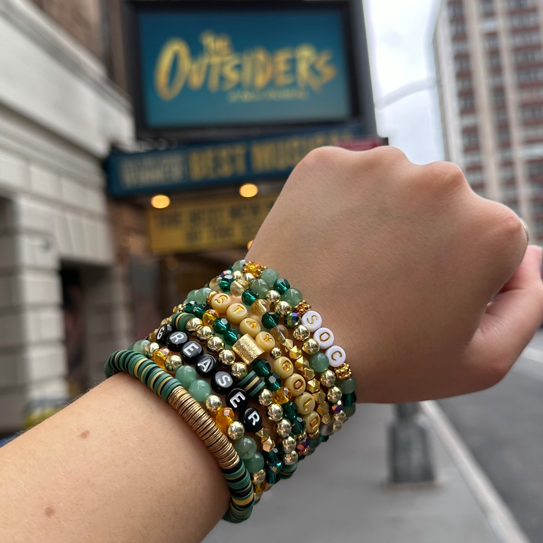 Stay Gold - gold barrel bracelet